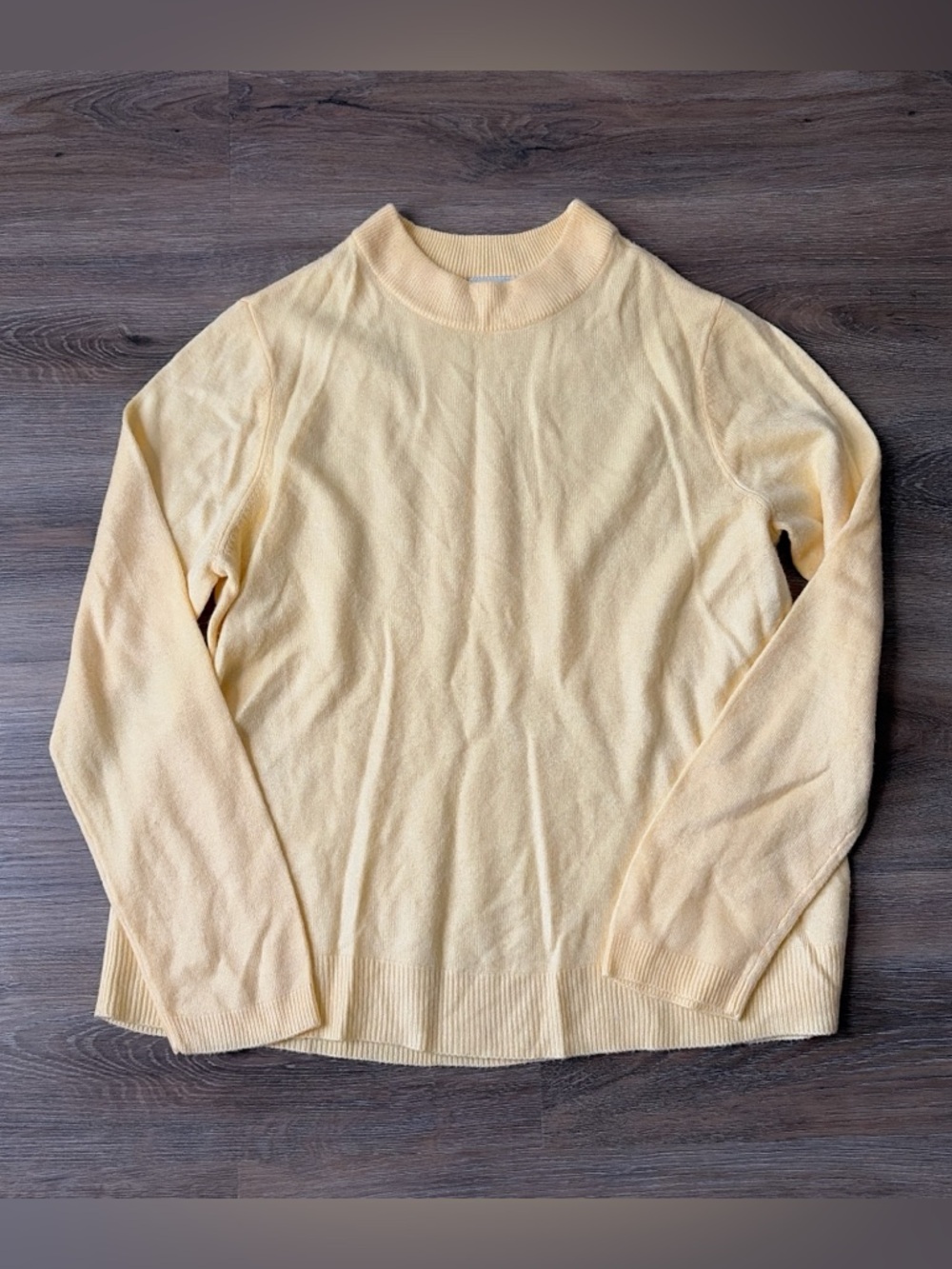 Kim Rogers butter yellow sweater